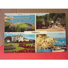 multiview, TORBAY, SOUTH DEVON. used postcard by Harvey Barton not posted 1970 =