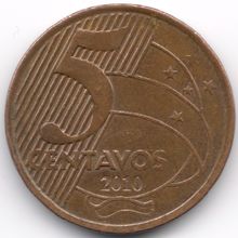 Brazil : 5 Centavos 2010 (2)