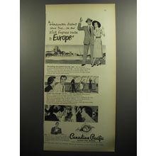 1951 Canadian Pacific Cruise Ad - Honeymoon dreams came true