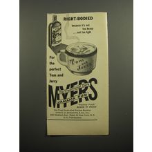 1951 Myers Rum Ad - Right-bodied for the Perfect Tom and Jerry