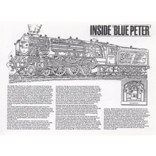 Inside Blue Peter Train LNER Class 60532 Postcard