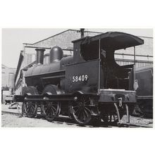 LMS Class 0-6-0 Train no 58409 at Crewe Works Cheshire Postcard