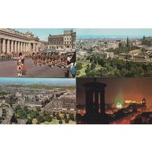 Edinburgh From The Castle 4x 1970s Postcard s