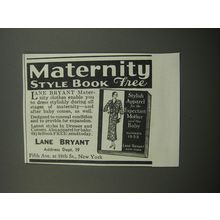 1933 Lane Bryant Fashion Advertisement - Maternity style