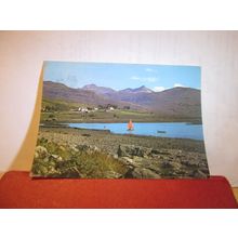 LOCH TORRIDON & VILLAGE, Ross-Shire . used postcard J.Arthur Dixon 1983 pm =