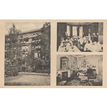 Restaurant Hotel Powis Square Bayswater London Antique Postcard
