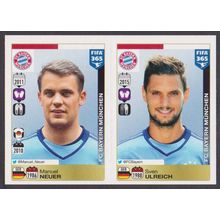 Panini Stickers - 2016 FIFA 365 #462 (462 - 463) Neuer - Ulreich (FC Bayern)