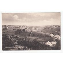 The Village and Castle Manorbier Postcard Pembrokeshire 32812