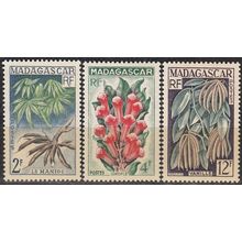 Madagascar 1957 Michel 436 - 438 Neuf ** Cote (2005) 1.50 € Flore