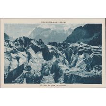 Crevasses, Mer de Glace, Chamonix-Mont-Blanc, c.1920s - Tairraz CPA