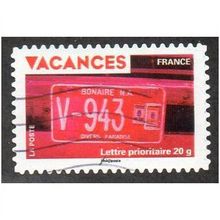 FRA 2009 (56c) 'VACANCES -NUMBER PLATE' FINE USED (EBID11-176)