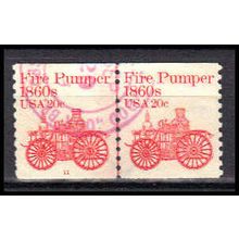 Used 1908 20c Fire Pumper Very Fine CNP Left 11 PA0569