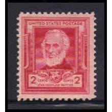865 2c John Whittier Just Clears MNH KA2667