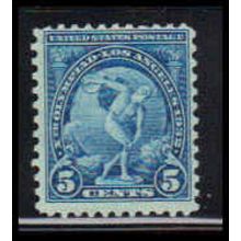 719 5c Discuss Thrower Barely Clears MNH O3328