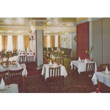 Restaurant Dining Room Russells Hotel Cambridge Road Eastbourne 1970s Postcard