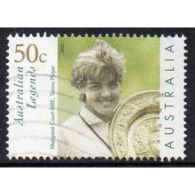 Australia 2003 Australian Legends - Margaret Court 50c Sheet Used