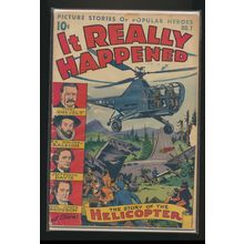 It Really Happened #7, 1947 Comic Book, Helicopters & Biographies, ~Good