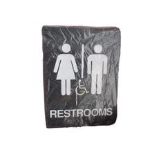 Ed's Variety Store Vintage Business Sign Language Handicap Men & Women Restroom