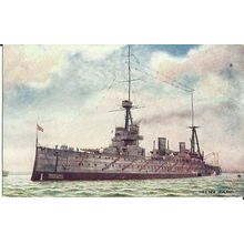 Naval HMS NEW ZEALAND Tuck Oilette Postcard (9109)
