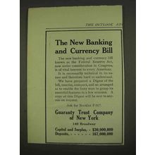 1913 Guaranty Trust Company of New York Ad - Currency