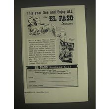 1959 El Paso Texas Ad - This year see and enjoy all the El Paso Sunland