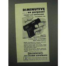 1963 Browning .25 Caliber Automatic Pistol Ad