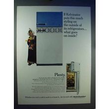 1966 Kelvinator Refrigerator Ad - This Much Styling