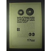 1966 Kelsey-Hayes Brake Drums Ad - Who's Kiddin' Who