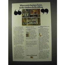 1972 Andersen Windowalls Ad - Windows Do The Talking
