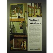 1972 Andersen Windowalls Ad - Walkout Windows