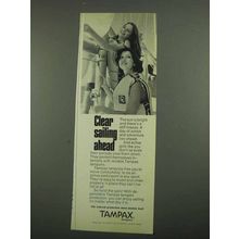 1974 Tampax Tampons Ad - Clear Sailing Ahead