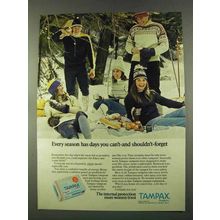 1974 Tampax Tampons Ad - Can't and Shouldn't Forget