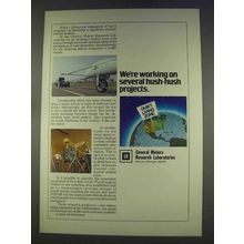 1977 General Motors Ad - Several Hush-Hush Projects