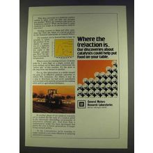 1977 General Motors Ad - Where the (re)action is