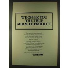 1977 Pan Am Airline Ad - The True Miracle Product