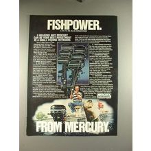 1977 Mercury Outboard Motor Ad - Fishpower!