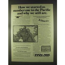 1977 Pan Am Airline Ad - Number One in the Pacific