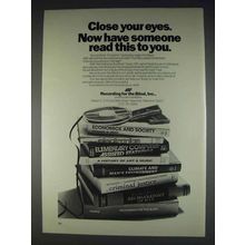 1982 Recording for the Blind Ad - Have Someone Read