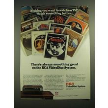 1982 RCA VideoDisc System Ad - Nothing You Want to Watch on TV?