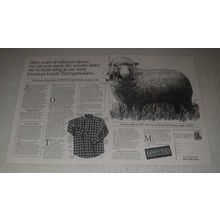 1985 Lands' End Viyella Shirts Ad - Years of Enforced Silence
