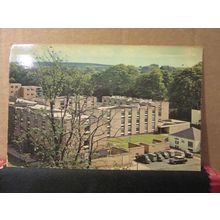 HALLS OF RESIDENCE, UNIVERSITY OF KEELE, STAFFORDSHIRE used postcard 1979? pm =