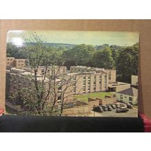 HALLS OF RESIDENCE, UNIVERSITY OF KEELE, STAFFORDSHIRE used postcard 1979? pm #