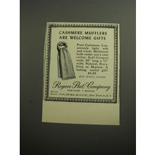 1951 Rogers Peet Mufflers Ad - Cashmere mufflers are welcome gifts