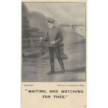 Waiting And Watching For Thee Stationers Hall Military Postcard