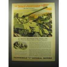 1945 Oldsmobile 76mm Cannon Advertisement - The Hole-Puncher!