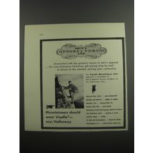 1953 Hathaway Viyella Mountaineer Shirt Ad - Men's Apparel Forum Ltd.