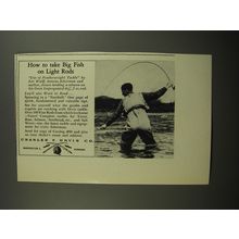 1954 Charles F. Orvis Fishing Gear Advertisement - Lee Wulff - to take big fish