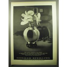 1960 Gorham Sterling Ad - The elusive serenity of the Orient is captured