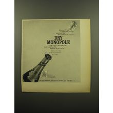 1960 Dry Monopole Champagne Ad - From the Celebrated House of Heidsieck & Co.