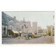 The Market Place Wells Postcard Somerset 104